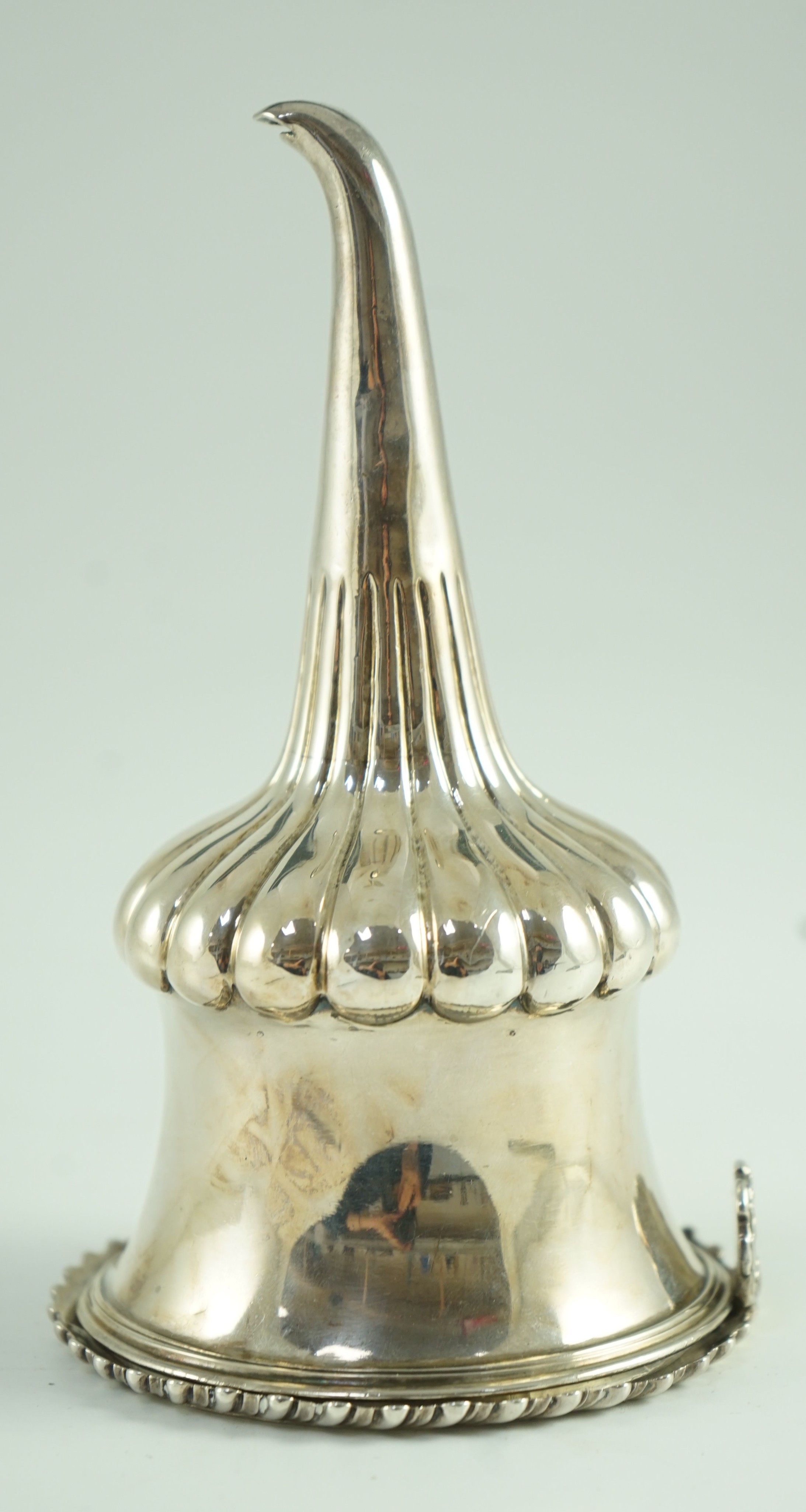 A late George IV silver wine funnel by Charles Fox II